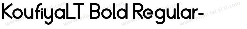 KoufiyaLT Bold Regular字体转换